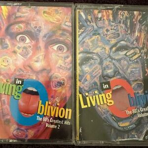 80s: Living in Oblivion Volume 1 & 2 vintage rare 1993 cassette tapes cassettes